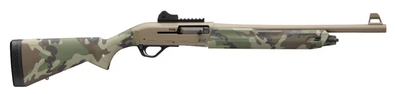 Winchester SX4 Defender 12 GA 18.5-inch Woodland FDE semi-auto shotgun