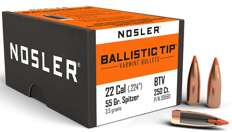 Nosler Ballistic Tip Varmint .22 Cal 55 gr 250ct box