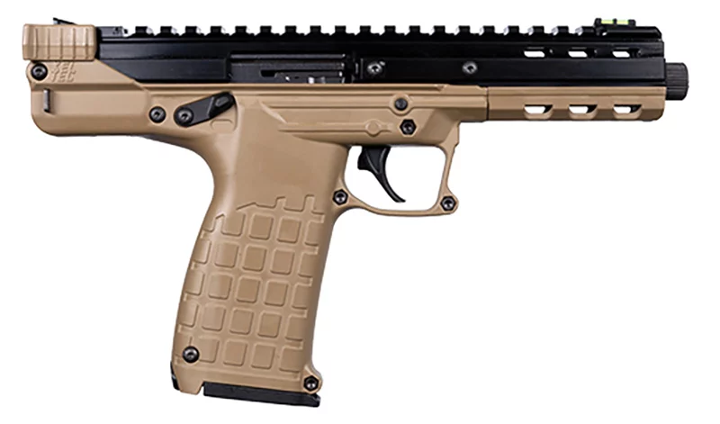 KelTec CP33 .22 LR pistol tan 5.5 inch threaded barrel 33-round