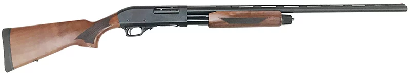Rock Island Carina 12 gauge pump shotgun 28 inch black parkerized with walnut stock