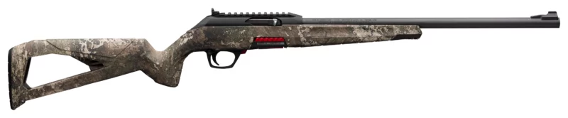Winchester Wildcat Strata .22 LR 18-inch TrueTimber Strata camo rifle side view