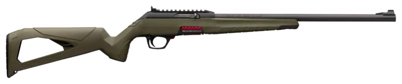 Winchester Wildcat .22 LR rifle, 18-inch barrel, OD green synthetic stock, 10-round rotary magazine