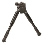 Caldwell AR Bipod Prone matte black mounted on Picatinny rail