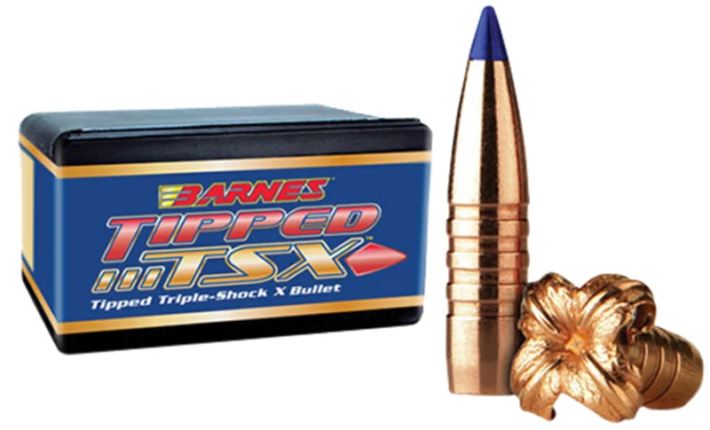 Barnes TTSX 110 gr .277 (.270 cal) boat tail tipped bullet, 50 per box