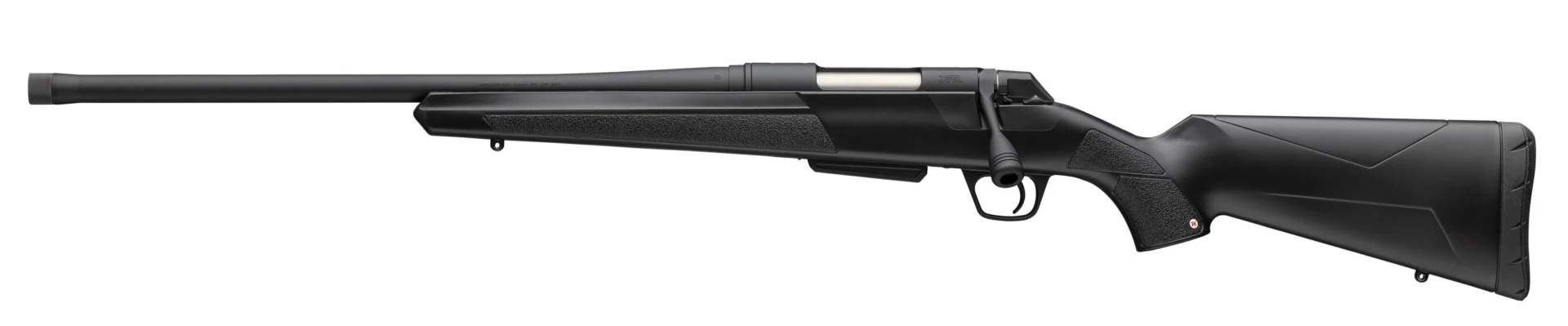 Winchester XPR SR left-hand bolt-action rifle .223 Rem black synthetic stock threaded barrel