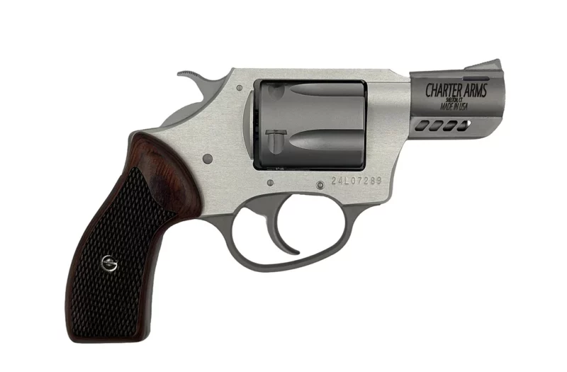 Charter Arms Coyote .380 ACP 2-inch ported stainless revolver with rosewood grips