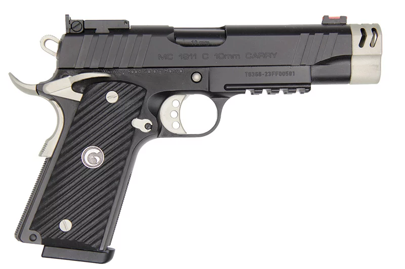 EAA Girsan MC1911C 10mm Commander pistol, 4.4 in barrel, black slide and frame