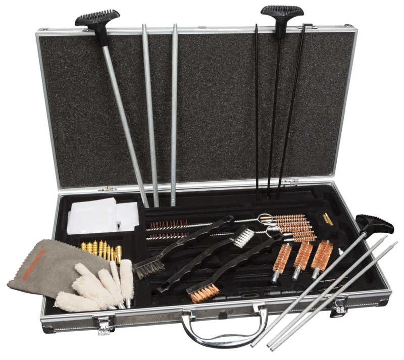 Hoppes Premium Cleaning Kit 37-piece multi-caliber set in metal case