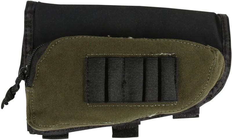 Allen buttstock shell holder Cordura holds 5 cartridges with zippered pocket