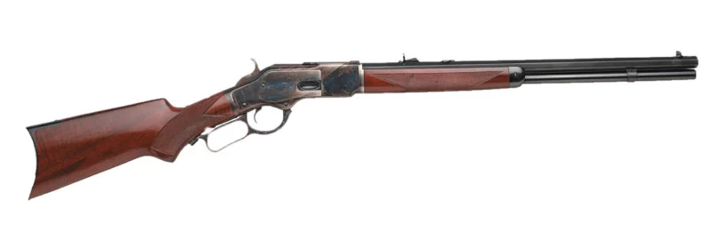Taylors and Company 1873 .357 Magnum 20-inch octagon barrel walnut pistol grip rifle, blued barrel and case hardened frame