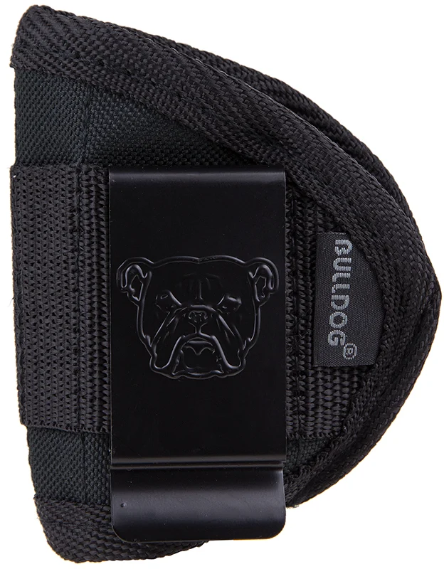 Bulldog small black inside-the-waistband holster for most .22 and .25 small autos