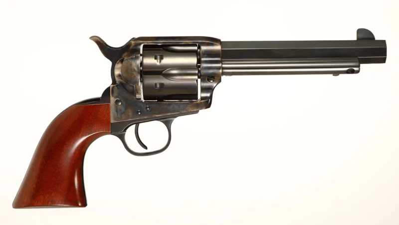 Taylors & Company 1873 Drifter .357 Magnum 5.50 inch octagon barrel revolver blued with case hardened frame and walnut grip