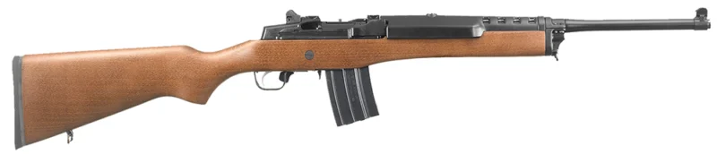 Ruger Mini-14 Ranch Rifle 5.56 NATO 18.5" blued barrel hardwood stock two 20-round magazines