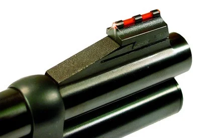 Williams .375-inch fiber optic front sight steel for .250-inch dovetail, red/orange fiber optic