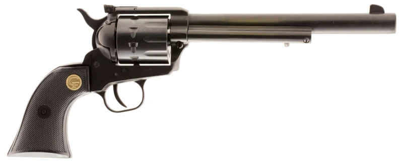 Chiappa SAA 17-10 .17 HMR 7.5-inch single-action revolver with blued cylinder and black polymer grips