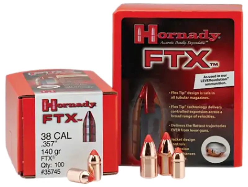 Hornady FTX .308 160 gr rifle bullets box, 100 count