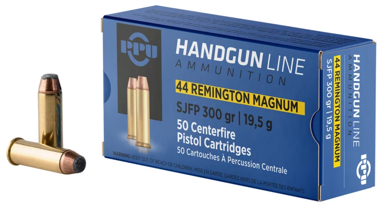 PPU PPH44MF .44 Rem Mag 300gr SJFP 50rd box product image