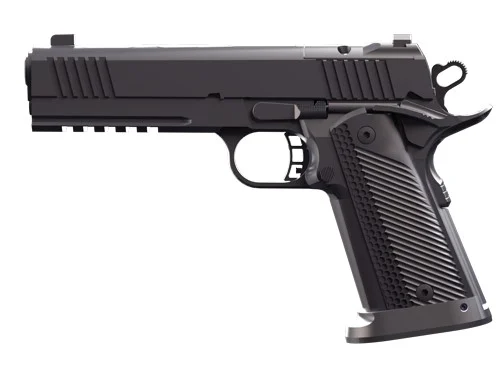 Armscor Rock Island Armory TAC ULTRA FS HC .45 ACP 5-inch pistol, black parkerized finish