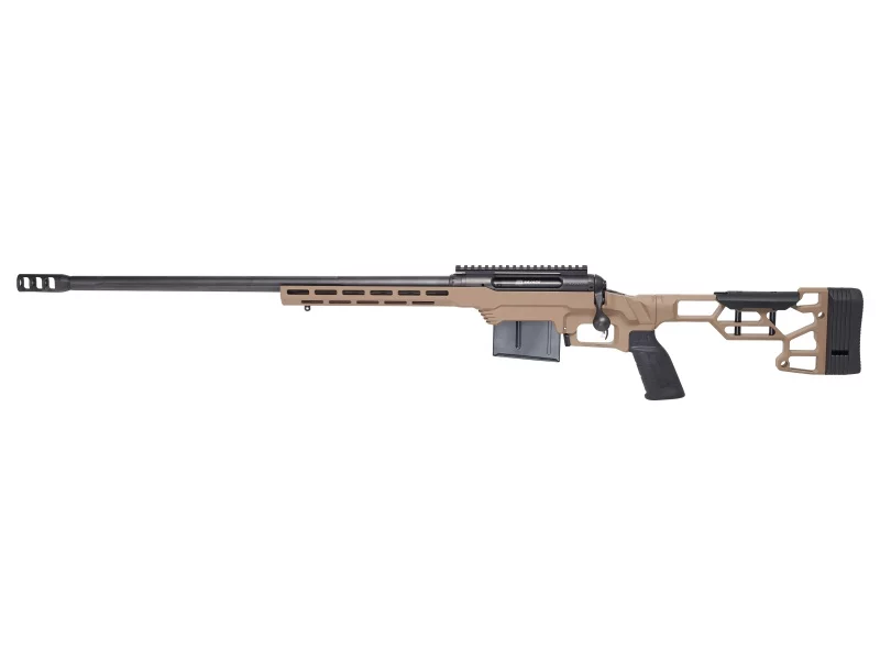 Savage 110 Precision left-hand .300 Win Mag 24-inch rifle with MDT LSS XL FDE chassis