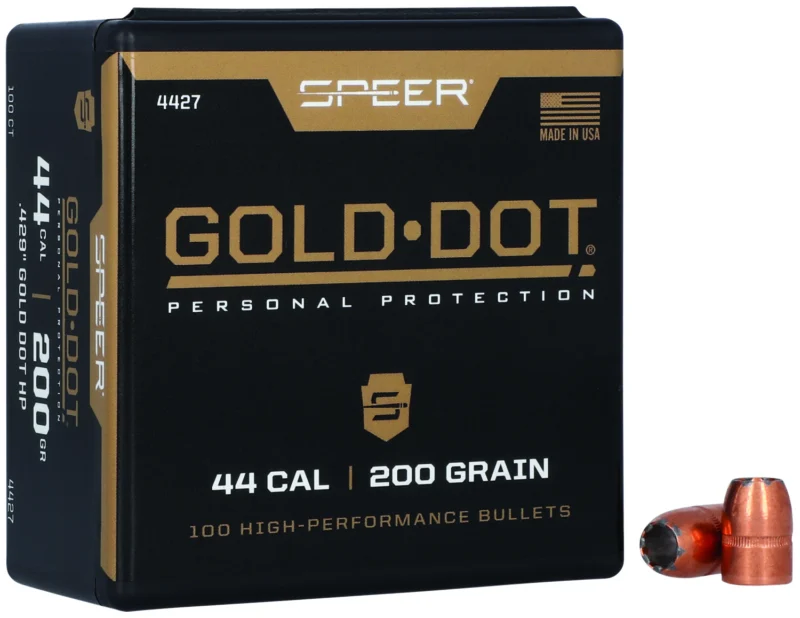 Speer Gold Dot Personal Protection .44 Cal 200 gr hollow point bullets