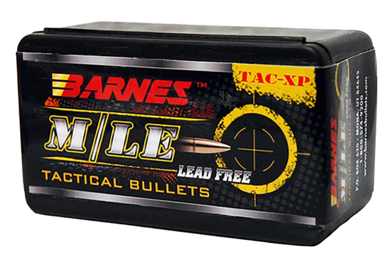 Barnes TAC-XP M/LE 140 gr hollow point pistol bullets, 40 per box
