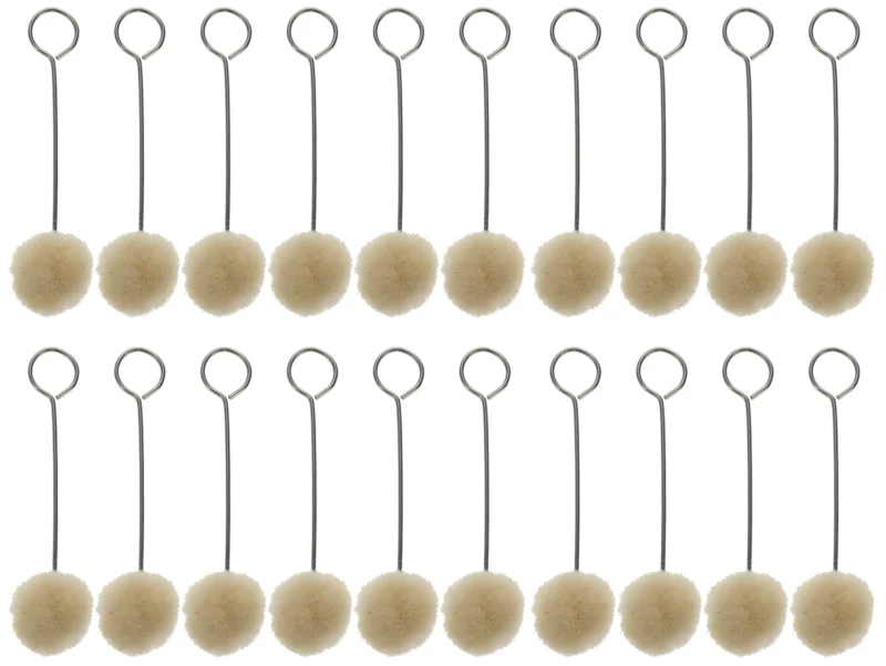 Birchwood Casey Swauber Applicators 20 pack, 0.75 x 3.5 in loop-handle swabs