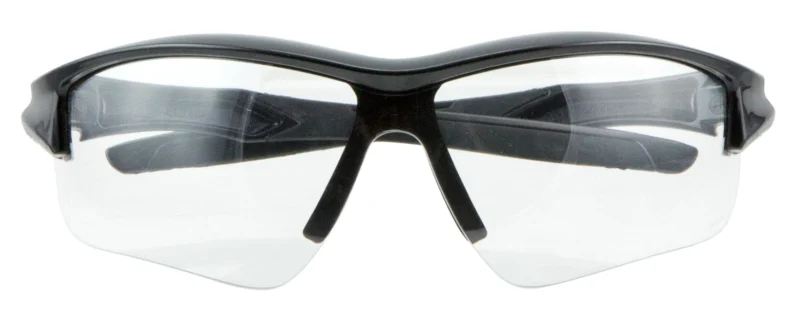 Howard Leight Uvex Acadia safety glasses black frame clear anti-fog lens