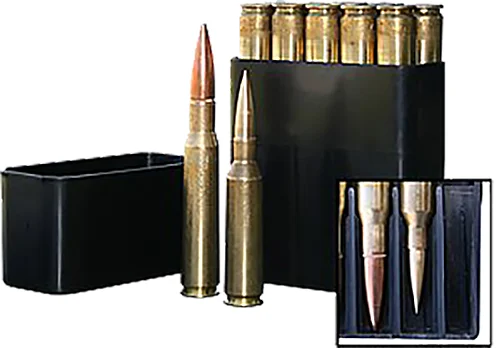 MTM Slip-Top Ammo Box for .50 BMG, black polypropylene, 10-round capacity