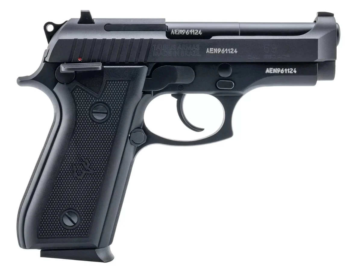 Taurus Model 58 .380 ACP 4 inch pistol matte black with two 15-round magazines