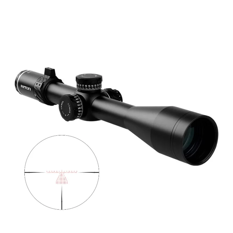 Riton 5 Conquer 5-25x illuminated MOR reticle riflescope with 34mm tube