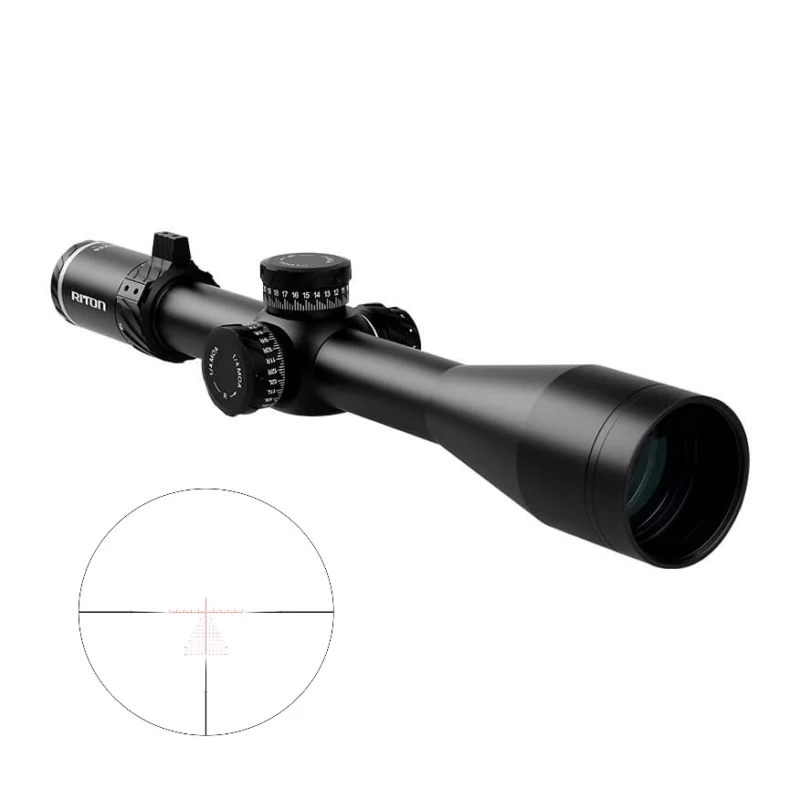 Riton 5 Conquer 5-25x56 34mm FFP rifle scope in black matte