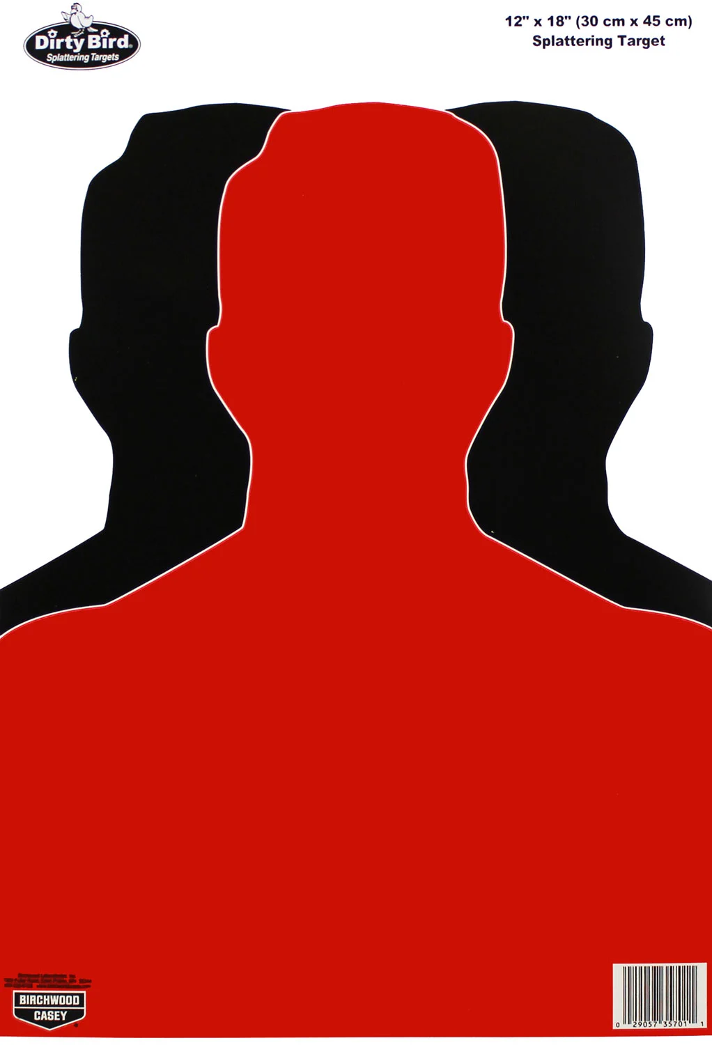 Birchwood Casey Dirty Bird silhouette tagboard target 12x18 pack of 100