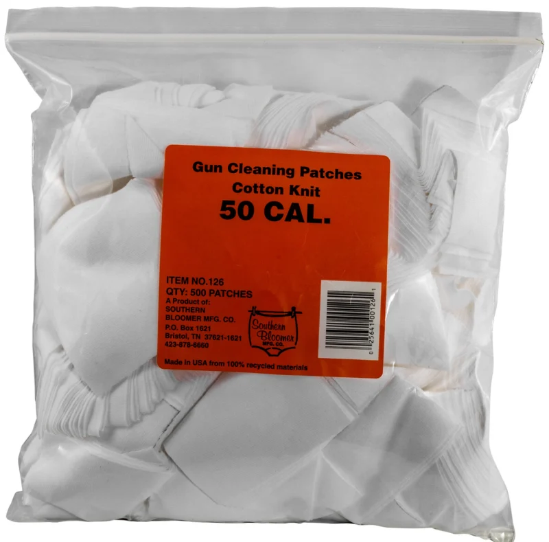 Southern Bloomer .50 Cal cotton cleaning patches 500 pack