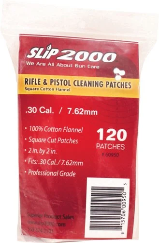 Slip 2000 2-inch square cleaning patches .30/7.62mm 120 pack
