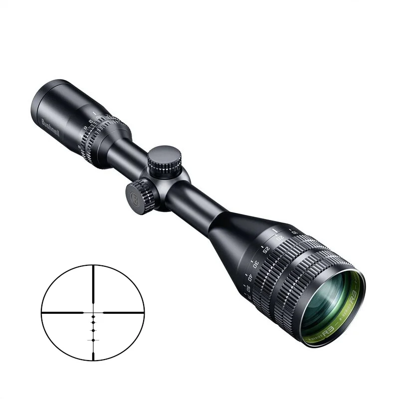 Bushnell R3 6-18x50 DOA Quick Ballistic rifle scope in black, 1-inch tube