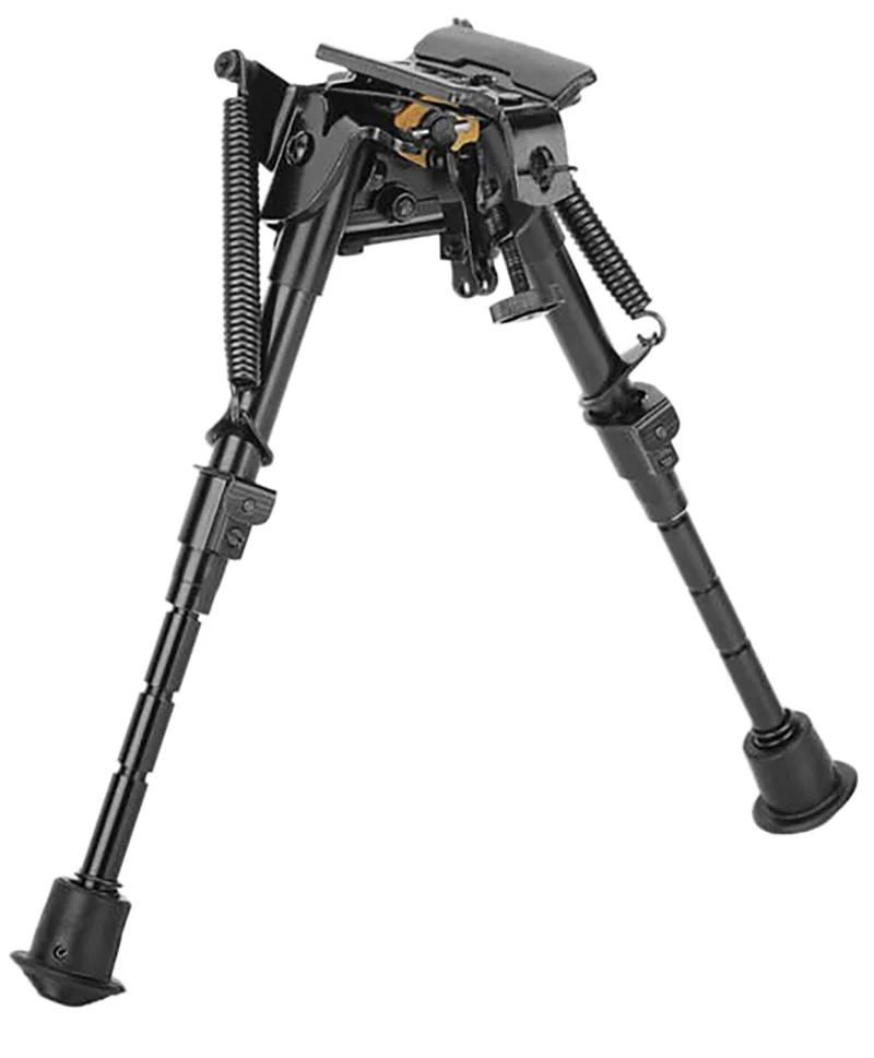 Caldwell XLA Fixed Bipod 9-13 in Black aluminum bipod with rubber feet and padded base