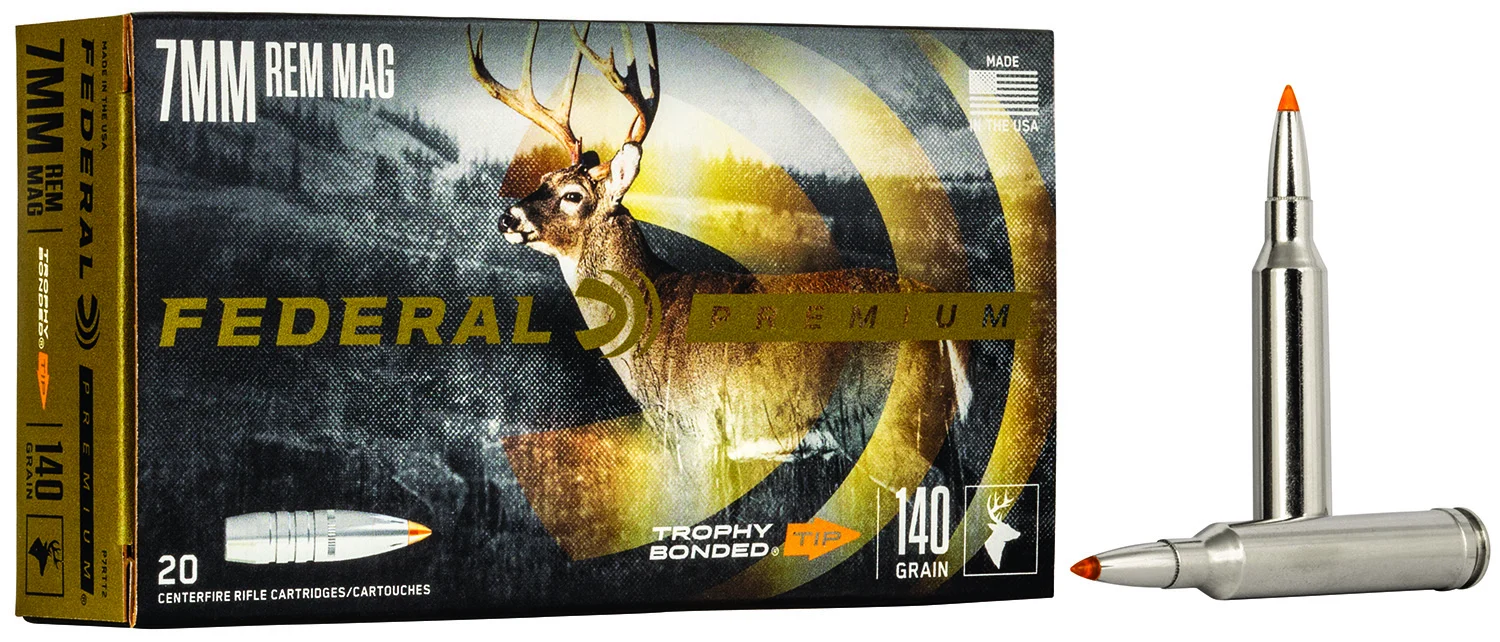 Federal Premium Vital-Shok 7mm Rem Mag 140 gr Trophy Bonded Tip ammunition - 20 round box