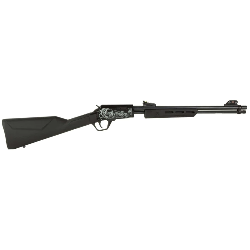 Rossi Gallery .22LR pump rifle 18 inch barrel 15-round black engraved turkey receiver