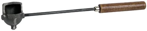 RCBS Lead Dipper 11.5-inch OAL metal bowl with hardwood handle, black finish