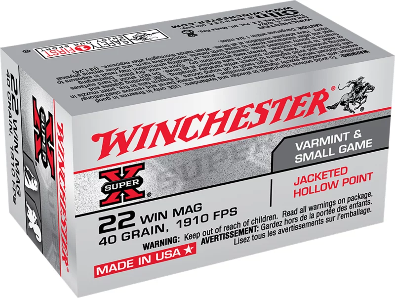 chester Super-X .22 WMR 40 Gr JHP 50rd Ammo