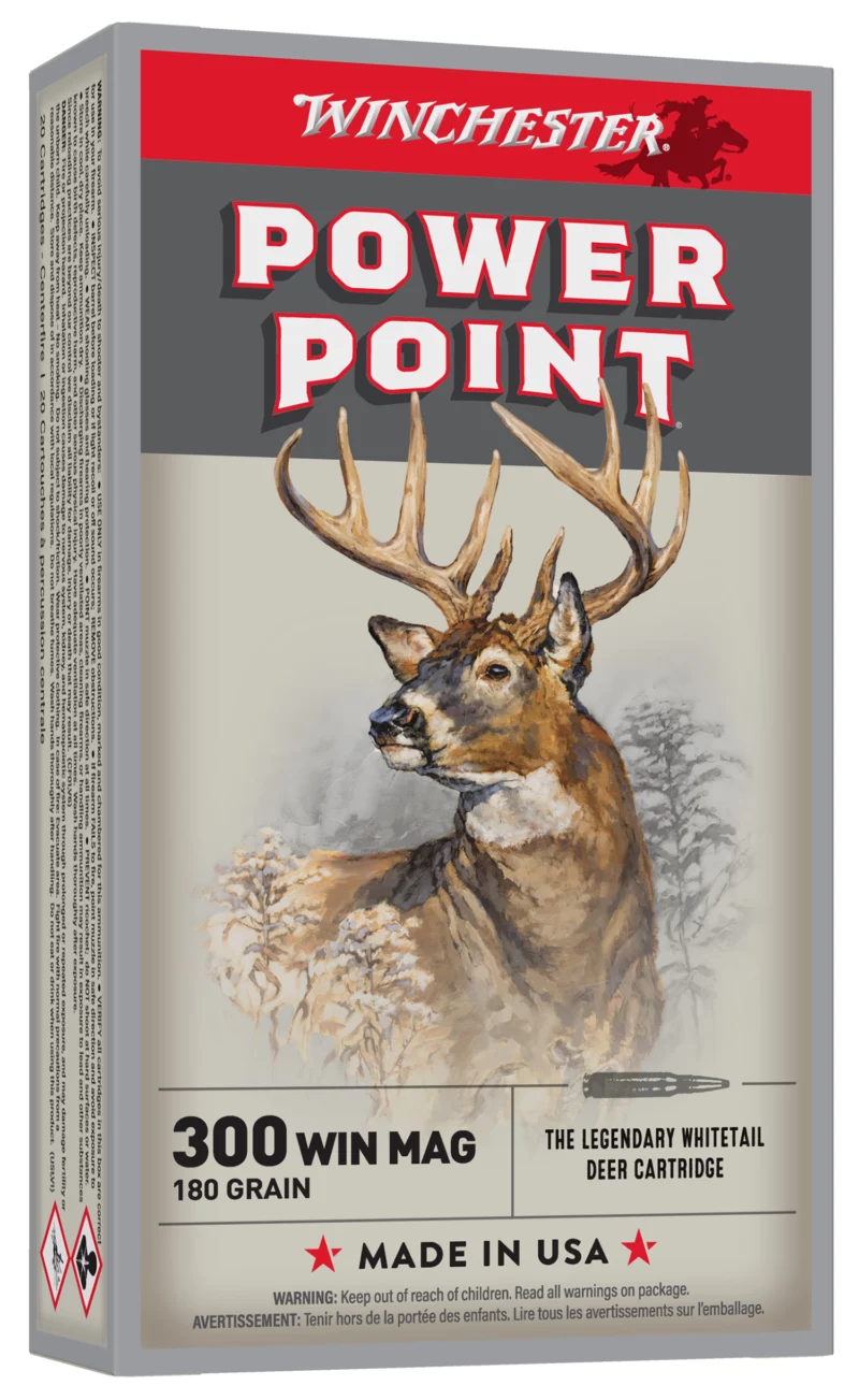 Winchester Super-X .300 Winchester Magnum 180 gr Power-Point rifle ammunition 20-round box