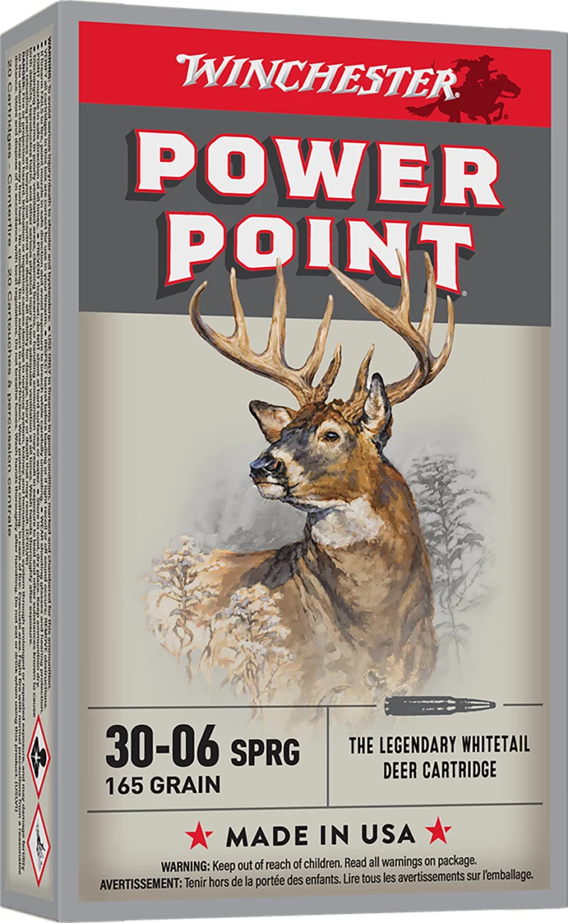 Winchester Super-X 30-06 Springfield 165 gr Power-Point rifle ammunition box