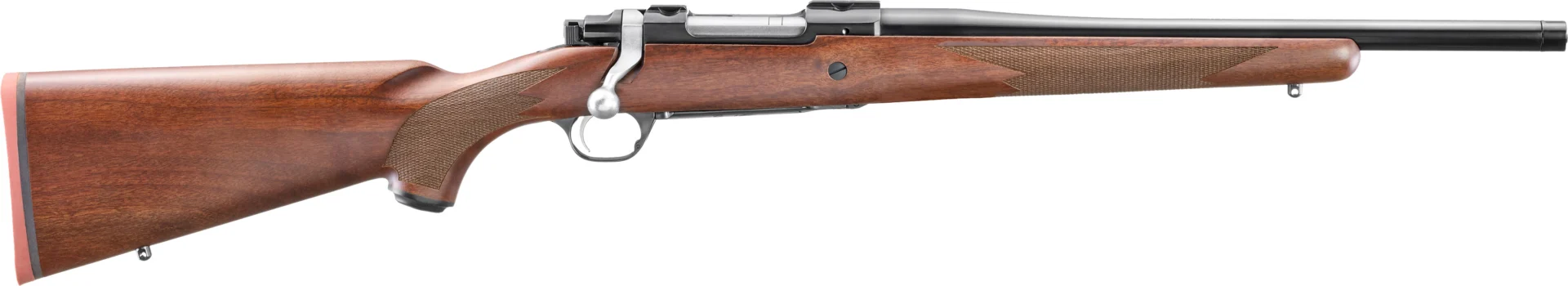 Ruger Hawkeye Hunter .243 Win 16.6in satin blued rifle with American walnut stock, right hand