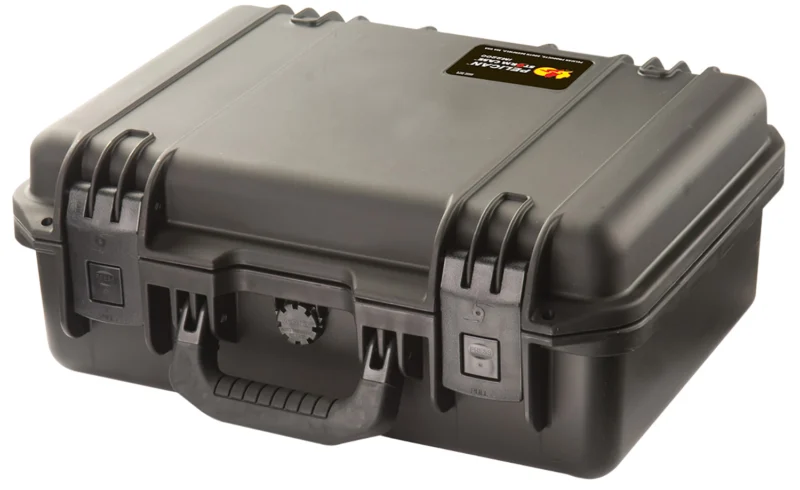 Pelican IM2200 Storm Case black HPX resin handgun case, interior 15 x 10.5 x 6 in