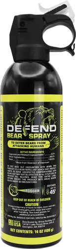 Dead Down Wind 14 oz aerosol bear spray can, 40 ft range, 2% strength