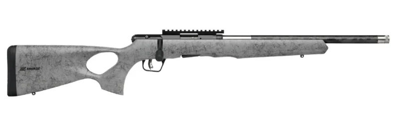 Savage B22 TimberLite Thumbhole .22 LR 18in rifle with thumbhole stock