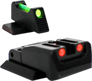 Williams fire sight set for S&W M&P22 Compact, click-adjustable, red/green sight