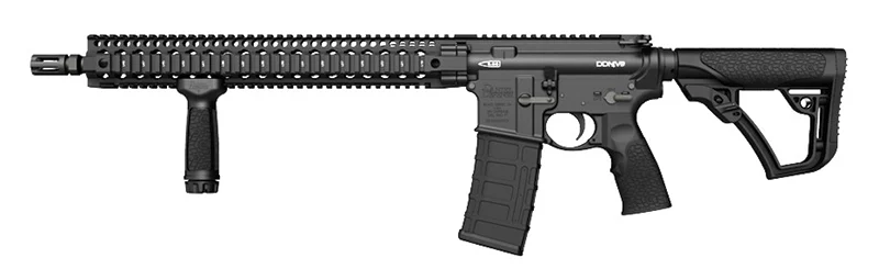 Daniel Defense DDM4 V9 rifle, 16 inch barrel, 15 inch DDM4 rail, matte black finish