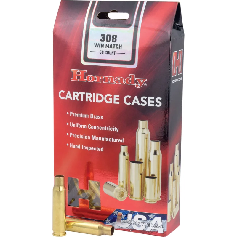 Hornady unprimed match brass .308 Winchester 50-count box
