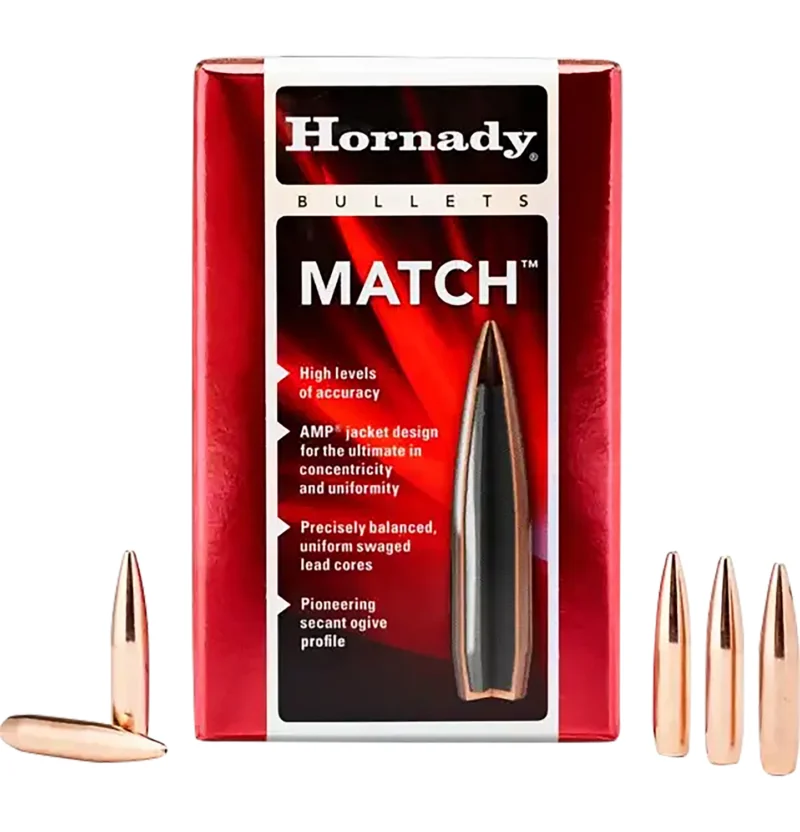 Hornady Match 6.5mm .264 140gr BTHP bullets 100 per box